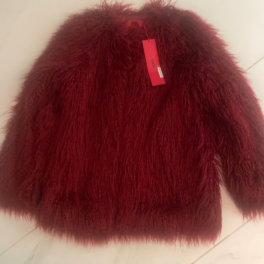 Hugo Hugo boss open rd fur jacket very elegant